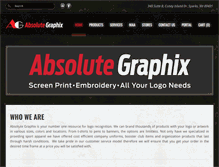 Tablet Screenshot of absolutegraphixink.com
